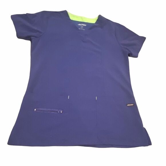 Jockey Scrub Top Size Small Blue - Picture 1 of 12